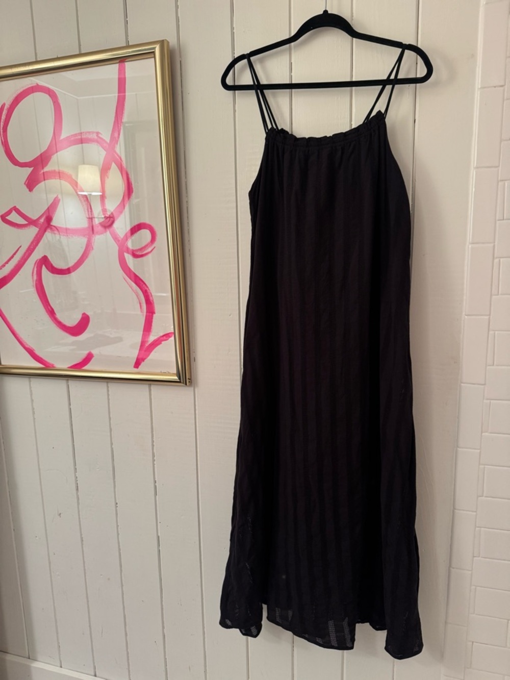 BB Dakota by Steve Madden Black Maxi Dress with Double Spaghetti Straps